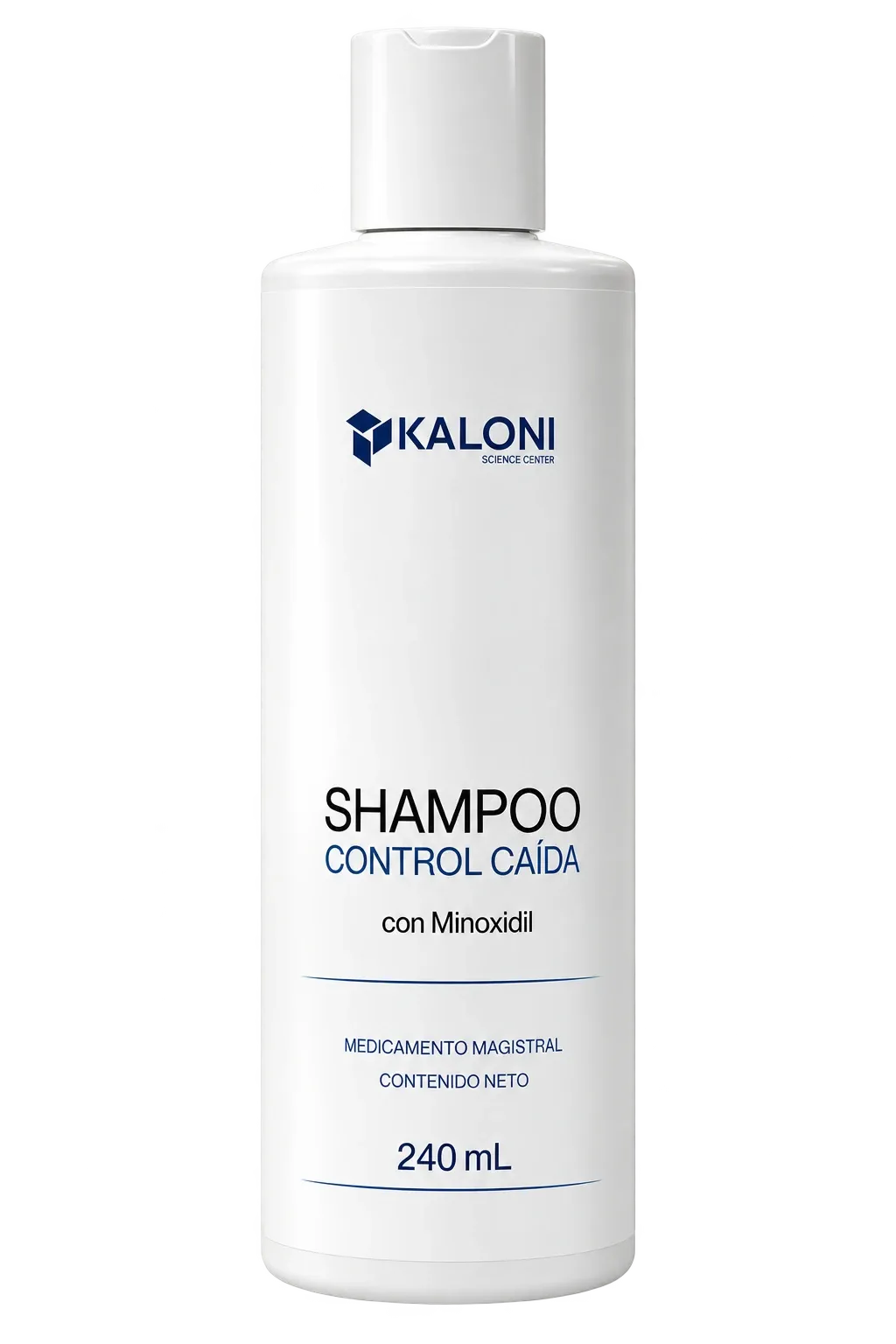 Shampoo Minox de Kaloni, presentación de 240 mL.